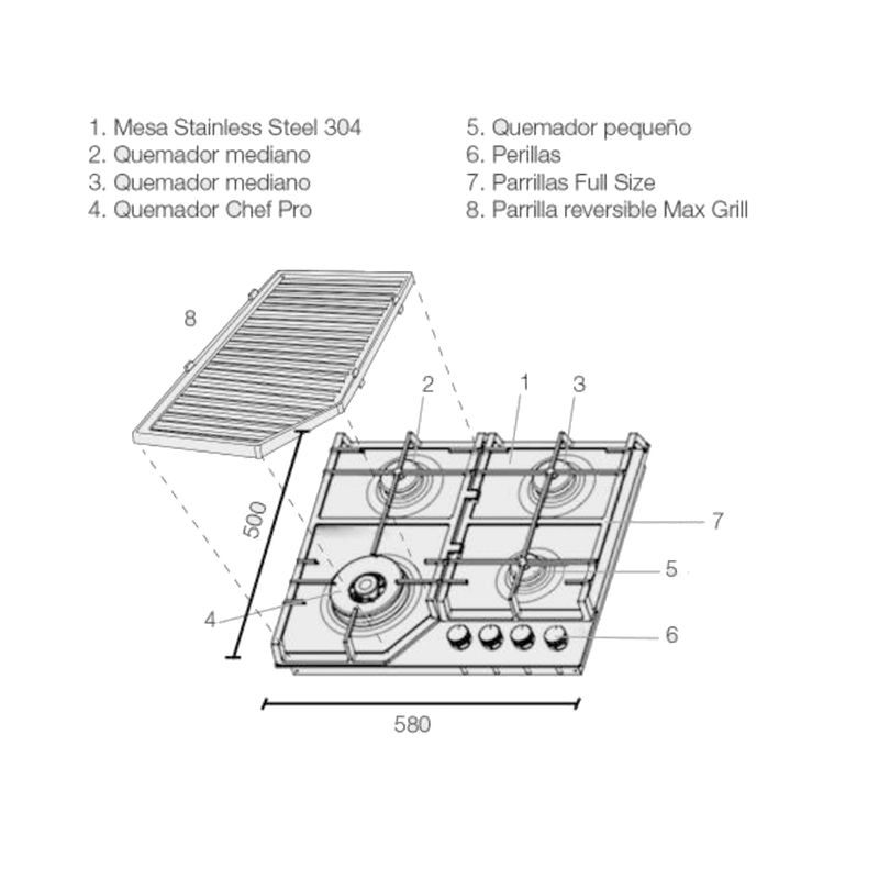 Sole - Disfruta de nuestra plancha parrillera reversible