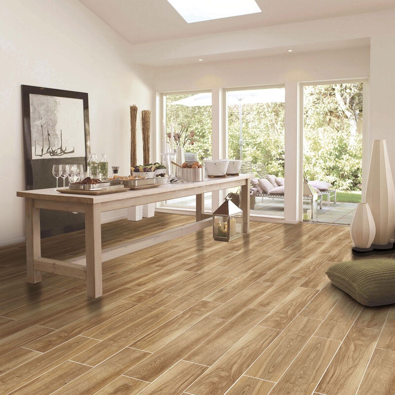CERÁMICO ESMALTADO RENO BROWN MATE 15X80 CM
