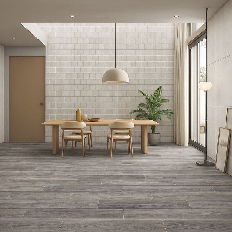 PORCELANATO ESMALTADO GUAYACAN GRIS MATE 14.5X90 CM
