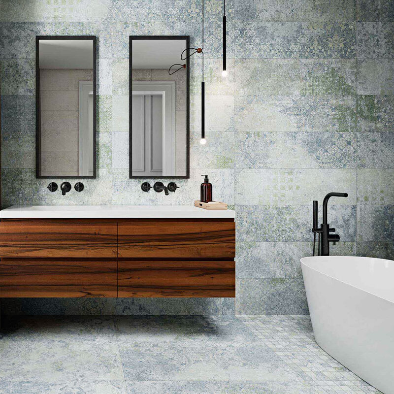 PORCELANATO ESMALTADO BOHEMIAN BLUE NATURAL 49.75X99.55 CM