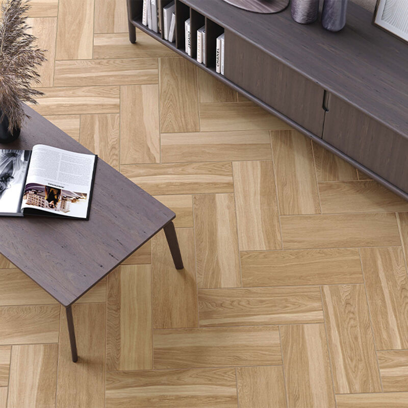 SEMIGRES ESMALTADO FORT WOOD BROWN MATE 18X50 CM