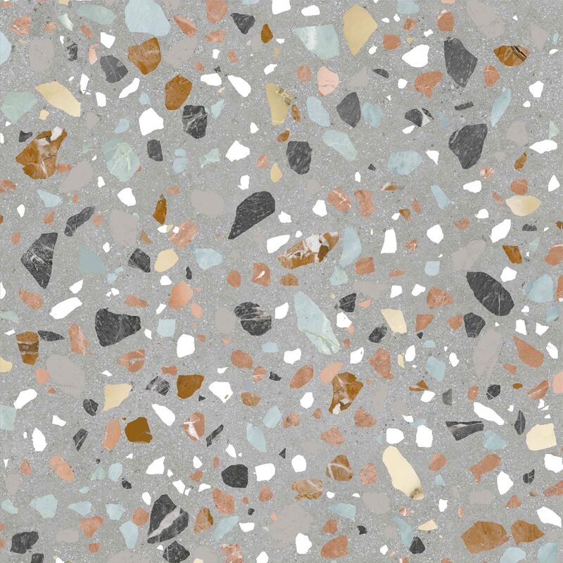 PORCELANATO ESMALTADO ORBIT TERRAZO GREY MATE 60X60 CM