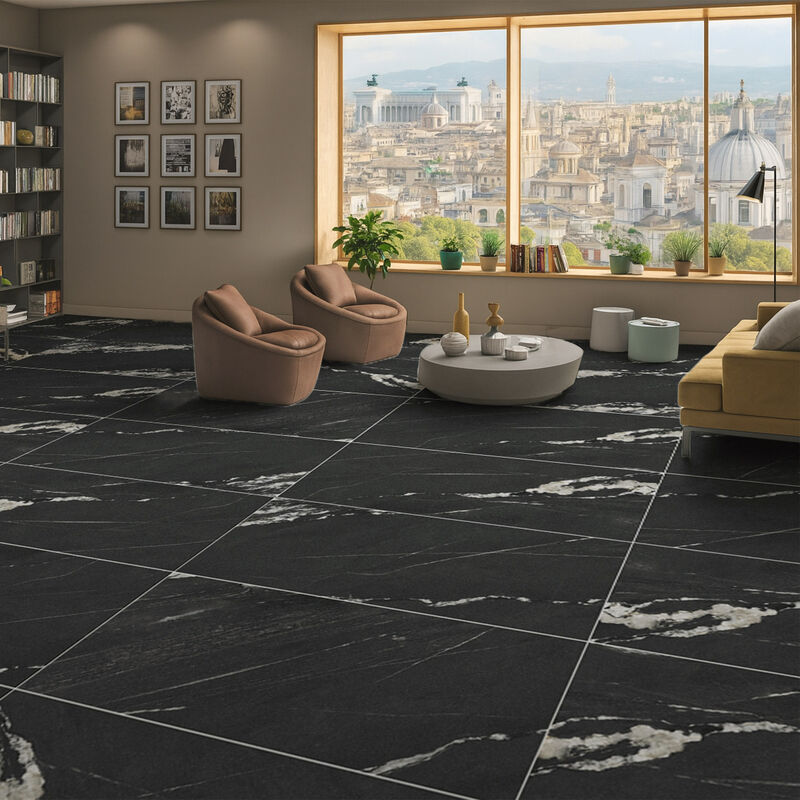 PORCELANATO ESMALTADO BRUNELLO BLACK MATE 60X120 CM