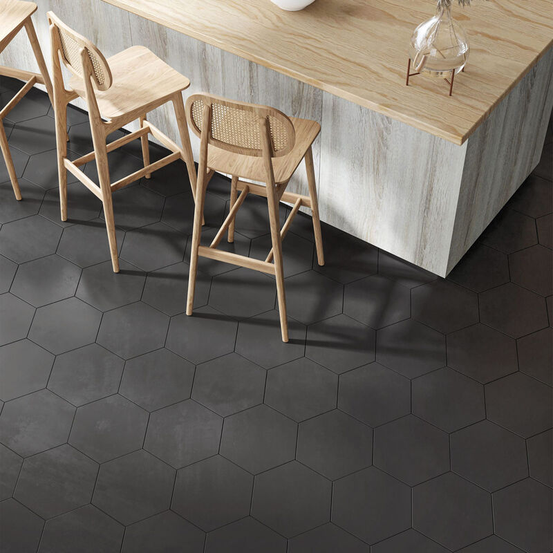 PORCELANATO ESMALTADO BENTO BLACK MATE 23.2X26.70 CM