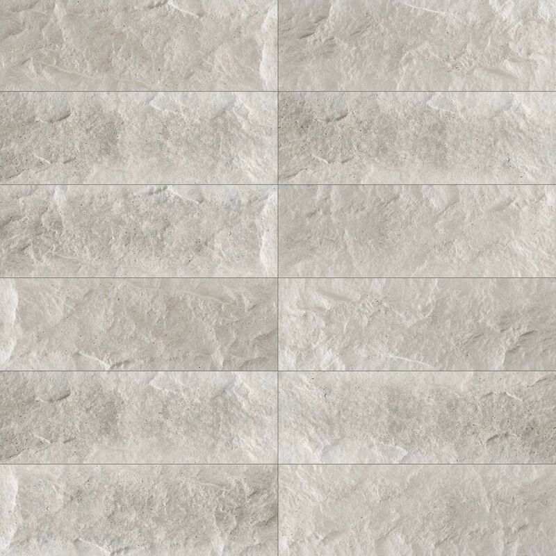 PORCELANATO ESMALTADO ANDES WHITE RÚSTICO 15X45 CM