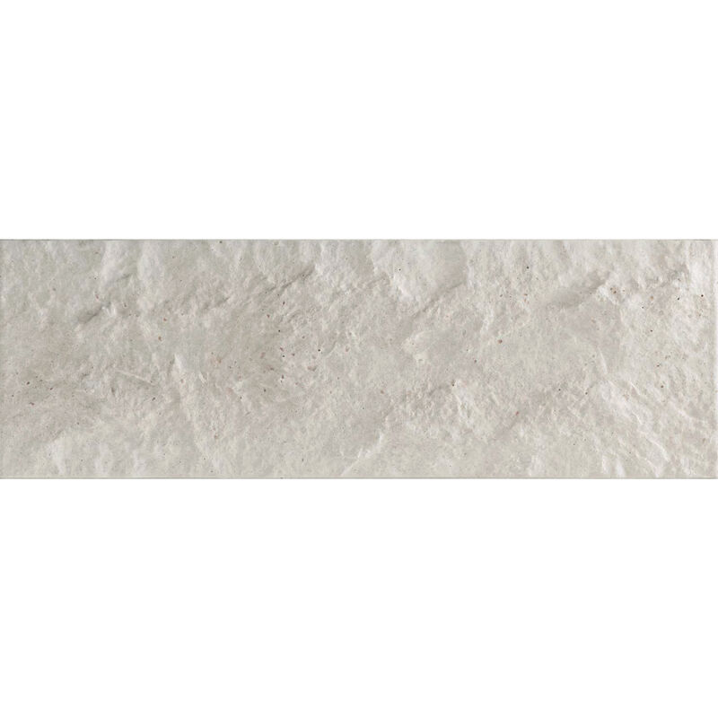 PORCELANATO ESMALTADO ANDES WHITE RÚSTICO 15X45 CM