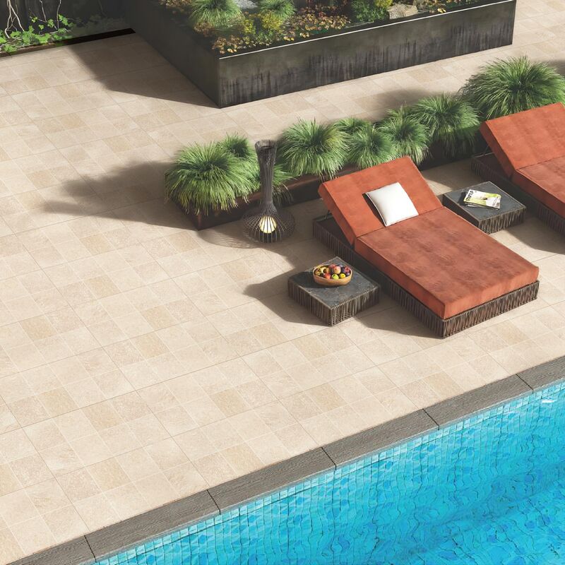 PORCELANATO ESMALTADO NUSA POOL CREAM RÚSTICO 30X60 CM