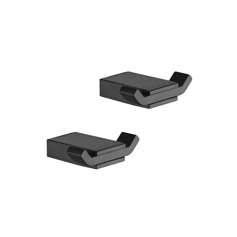 SET DE ACCESORIOS 5 PZAS ASIS NEG MATE(2PERCHEROS,1 PORTARROLLO,1 TOALLERO DE MANO