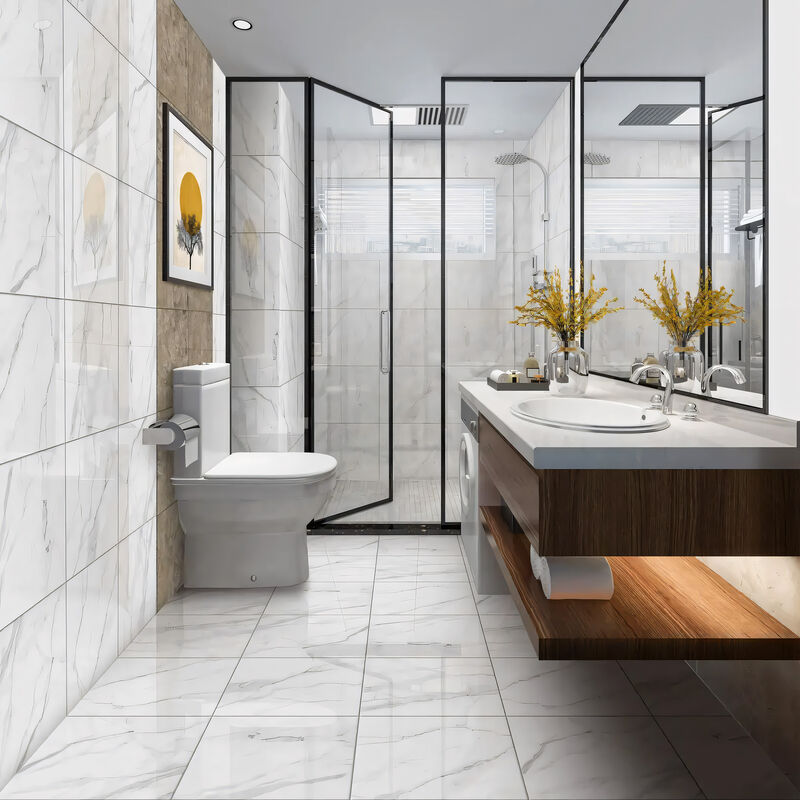 CERAMICO ESMALTADO ALPUANO GRIS BRILLO 46X46 CM