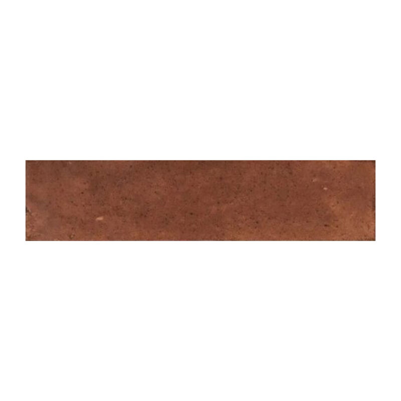 PORCELANATO ESMALTADO LUME CARAMEL MARRÓN BRILLO 6X24 CM