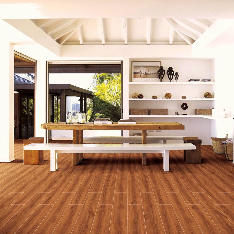 GRES PORCELÁNICO ESMALTADO COUNTRY CEREZO MATE 20X100 CM