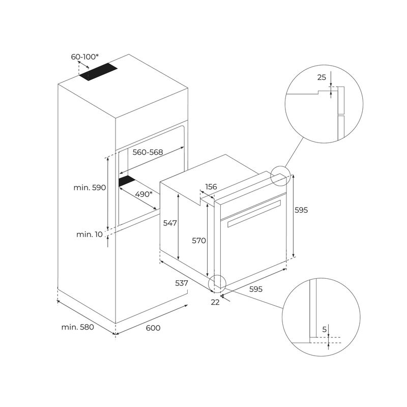 COMBO DE COCINA HLB 85-G1+DVI 88-G1+GBC-75-G1