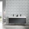 CERÁMICO ESMALTADO NIVAL HEXA WHITE BRILLO 30X60 CM