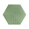 SEMIGRES ESMALTADO HEX CONNECT GREEN MATE 22.8X22.8 CM