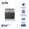 COCINA DE PIE NIZA 76 CM 5 QUEMADORES 92.5X76.7X68 CM