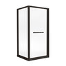 KLIPEN MAMPARA PARA DUCHA ESQUINADA TIPO CABINA STELLAR NEGRO MATE 90X90X198CM 8MM