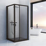 KLIPEN MAMPARA PARA DUCHA ESQUINADA TIPO CABINA STELLAR NEGRO MATE 90X90X198CM 8MM