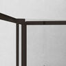 KLIPEN MAMPARA PARA DUCHA ESQUINADA TIPO CABINA STELLAR NEGRO MATE 90X90X198CM 8MM