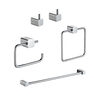 SET DE ACCESORIOS 5 PIEZAS LIFE CR(2 PERCHEROS, 1 PORTARROLLO, 1 TOALLERO DE MANO Y