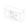 HORNO ELÉCTRICO HLF-8400-BK 76 CM 77 LITROS 76X56X58 CM