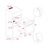 HORNO A GAS HLB-760-G 60 CM 70 LITROS 59.5X56.5X59.5 CM